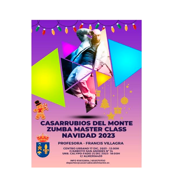 Zumba Master Class Navidades 2023 Casarrubios del Monte